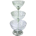 Azar Displays Three-Tier 8", 10", & 12" Bowl Counter Display 720302